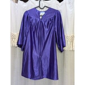 Shiny Preschool Kindergarten Graduation Cap and Gown for Kids, Purple, Medium
